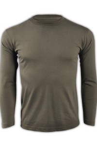 SKLST005 olive 128 long sleeved men' s T shirt 00101-LVC online ordering basic type typical classic whole cotton cotton 100% relatively good absorb sweat tee shirts good humidity absorbency long sleeved sporty breathable tees supplier long sleeved tshirt 45 degree